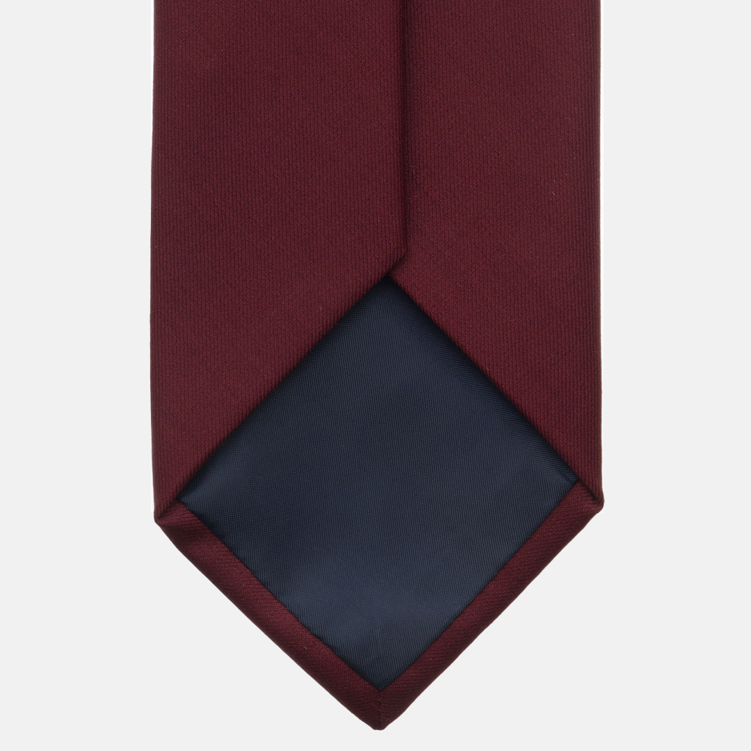 Brown Solid Color Reps Silk Tie - TAL258