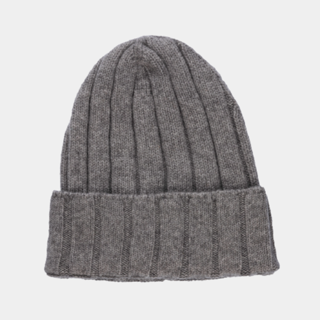 Ribbed Cashmere Beanie