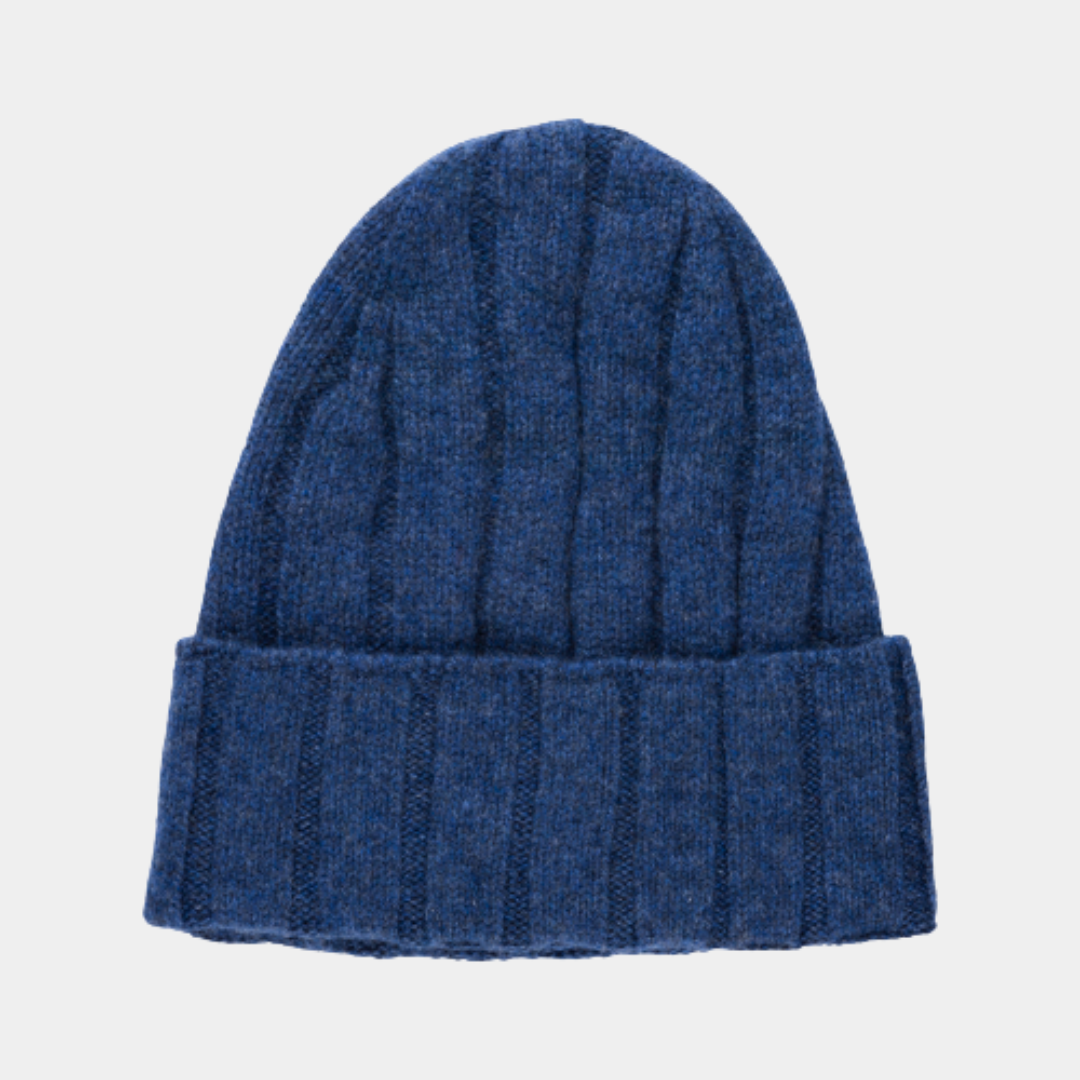 Ribbed Cashmere Beanie