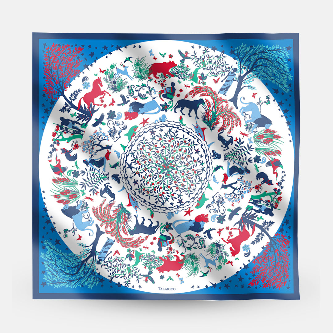 90 Twill Silk Scarf Circle Of Life