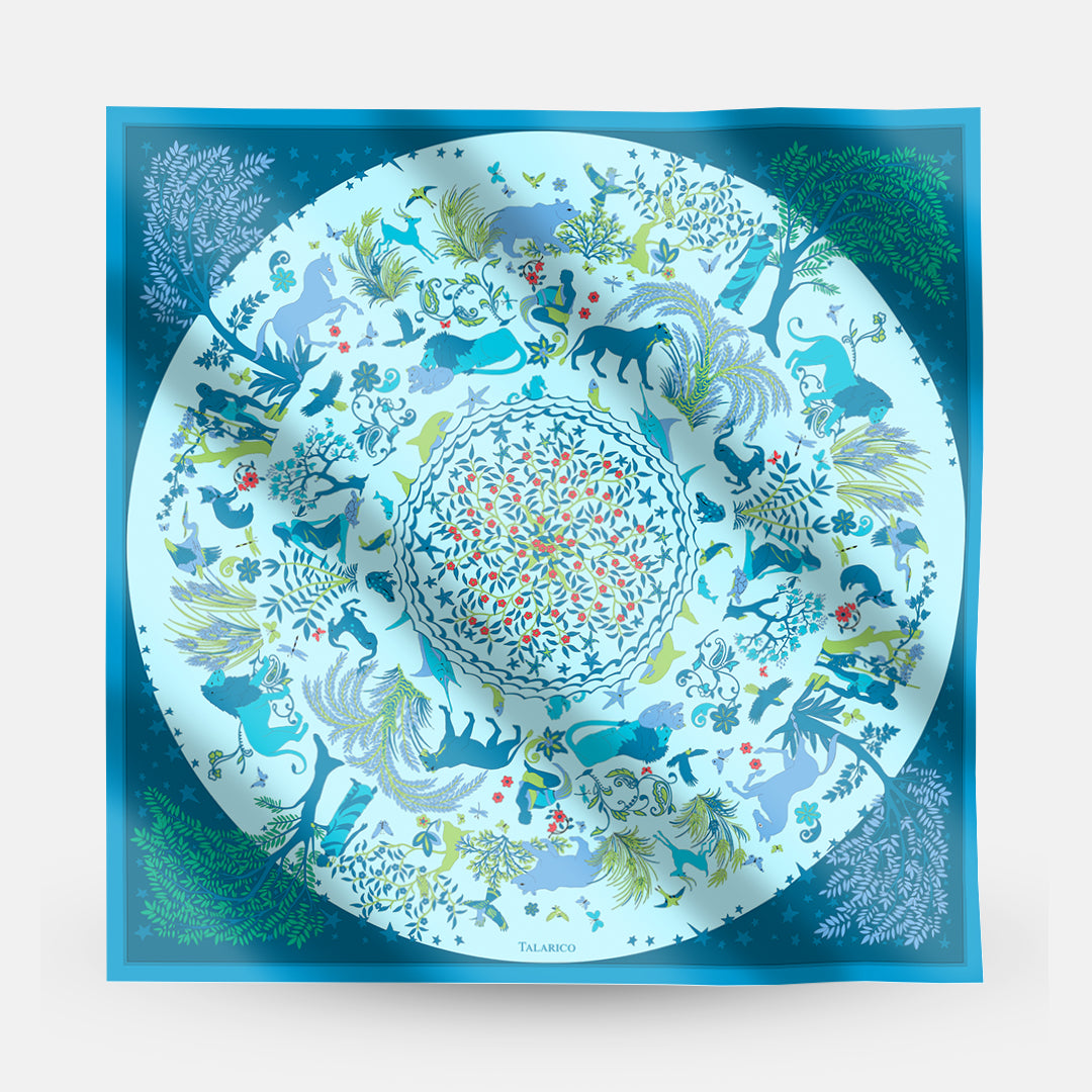 90 Twill Silk Scarf Circle Of Life