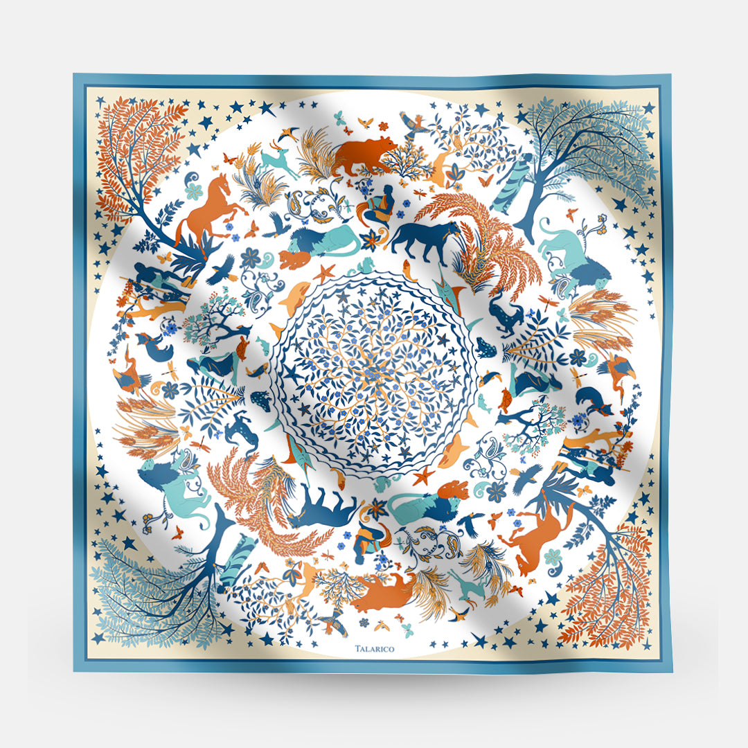 90 Twill Silk Scarf Circle Of Life