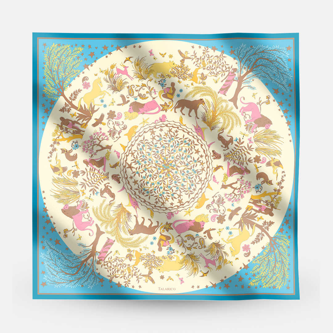 90 Twill Silk Scarf Circle Of Life