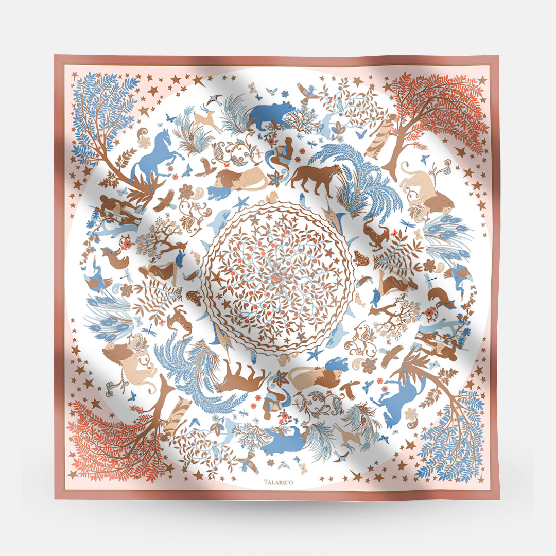 90 Twill Silk Scarf Circle Of Life