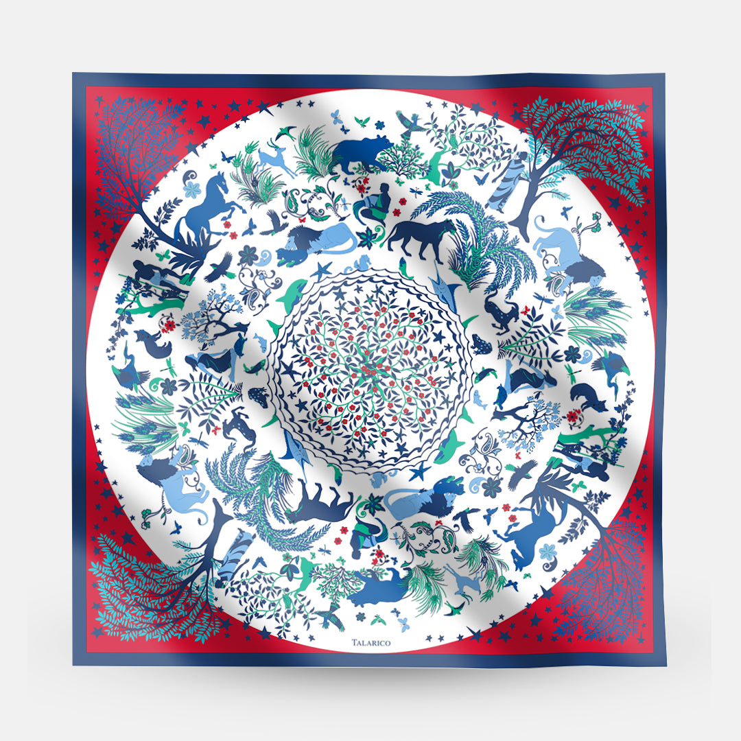 90 Twill Silk Scarf Circle Of Life