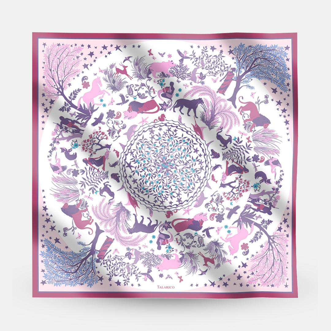 90 Twill Silk Scarf Circle Of Life