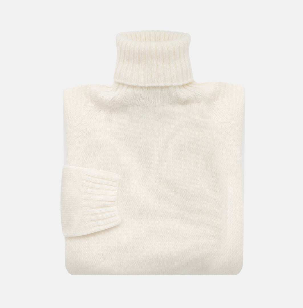 Cashmere Turtleneck Sweater Cream