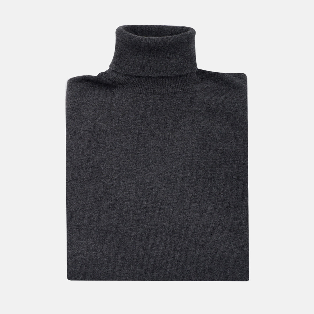 Dark Grey Turtleneck Sweater