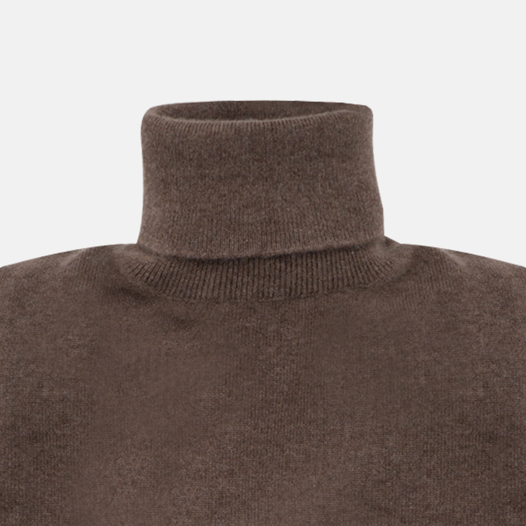 Brown Turtleneck Sweater