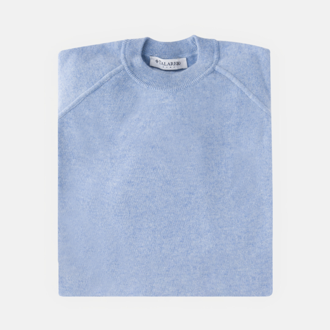 Blue cashmere sweatshirt