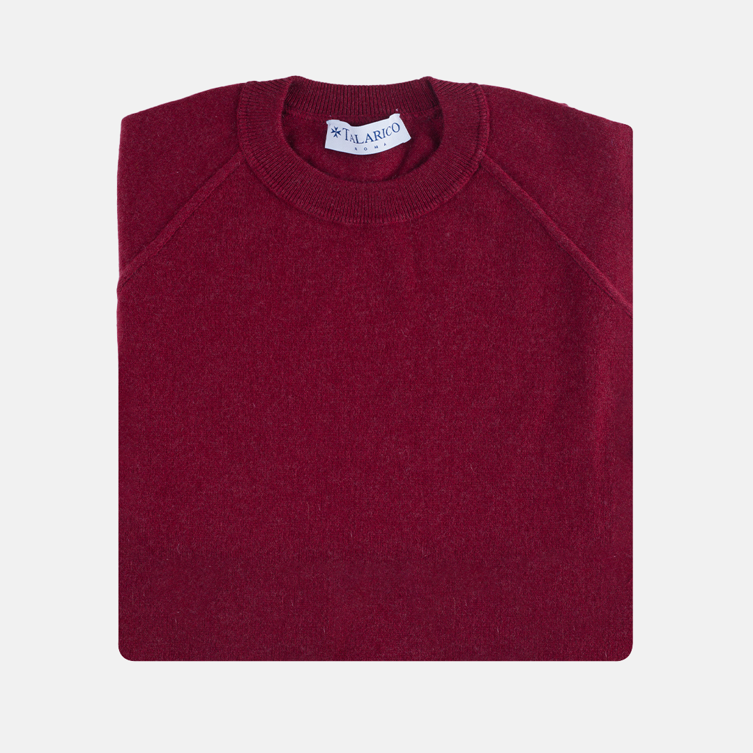 Felpa in cashmere Bordeaux