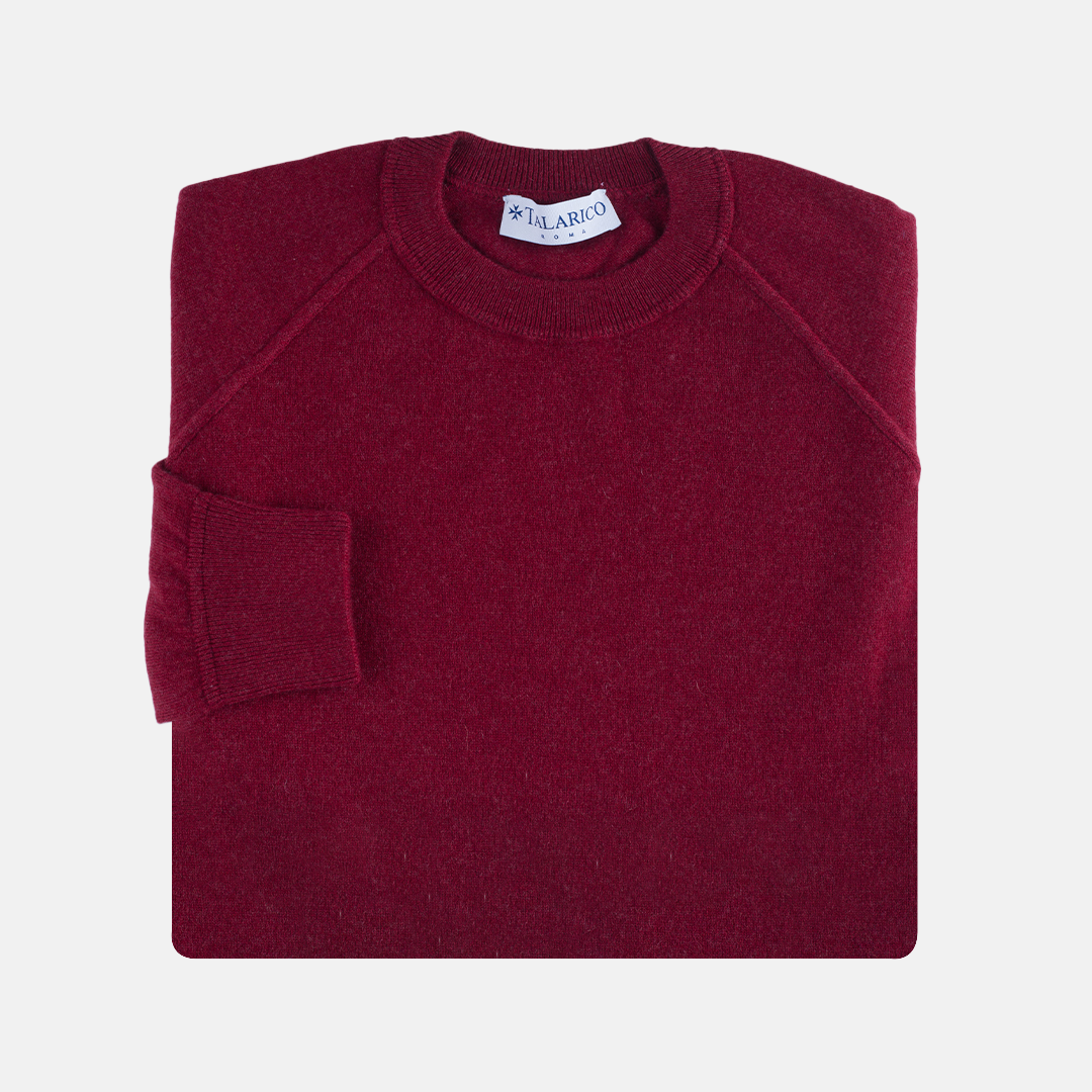 Bordeaux cashmere sweatshirt