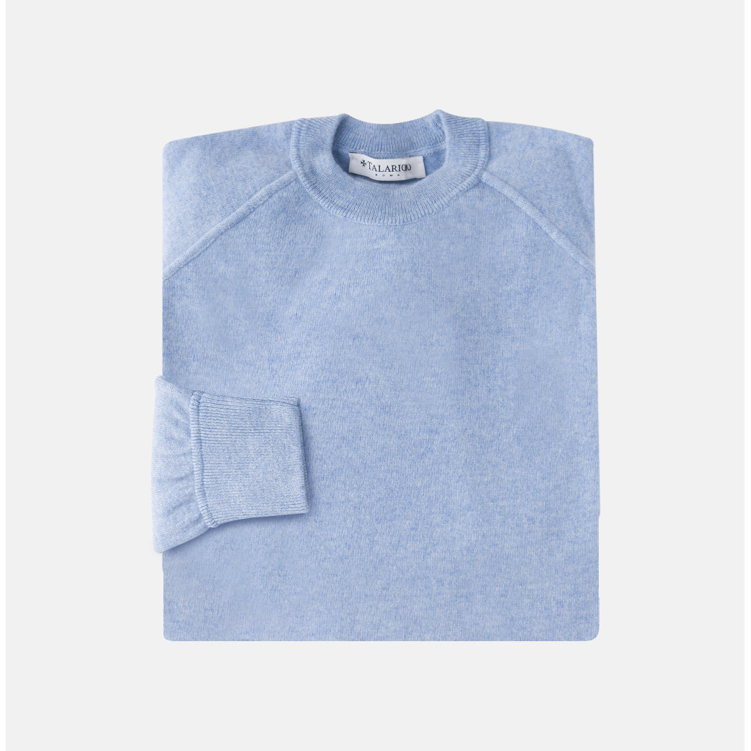 Blue cashmere sweatshirt