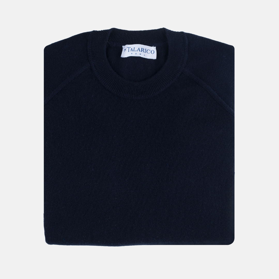 Blue cashmere sweatshirt