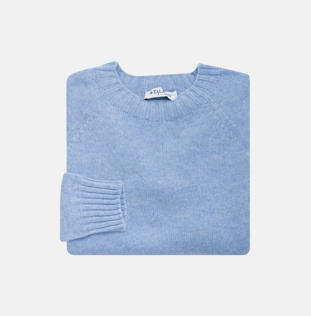 Girocollo in Cashmere Cielo