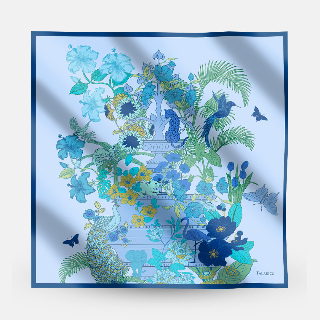 Silk Twill Scarf 90 Paradiso