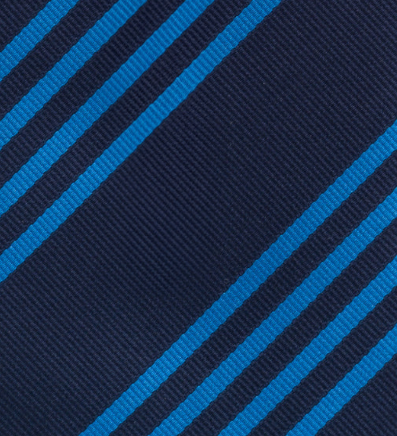 Cravatta in Seta Regimental Blu Azzurro TAL 531