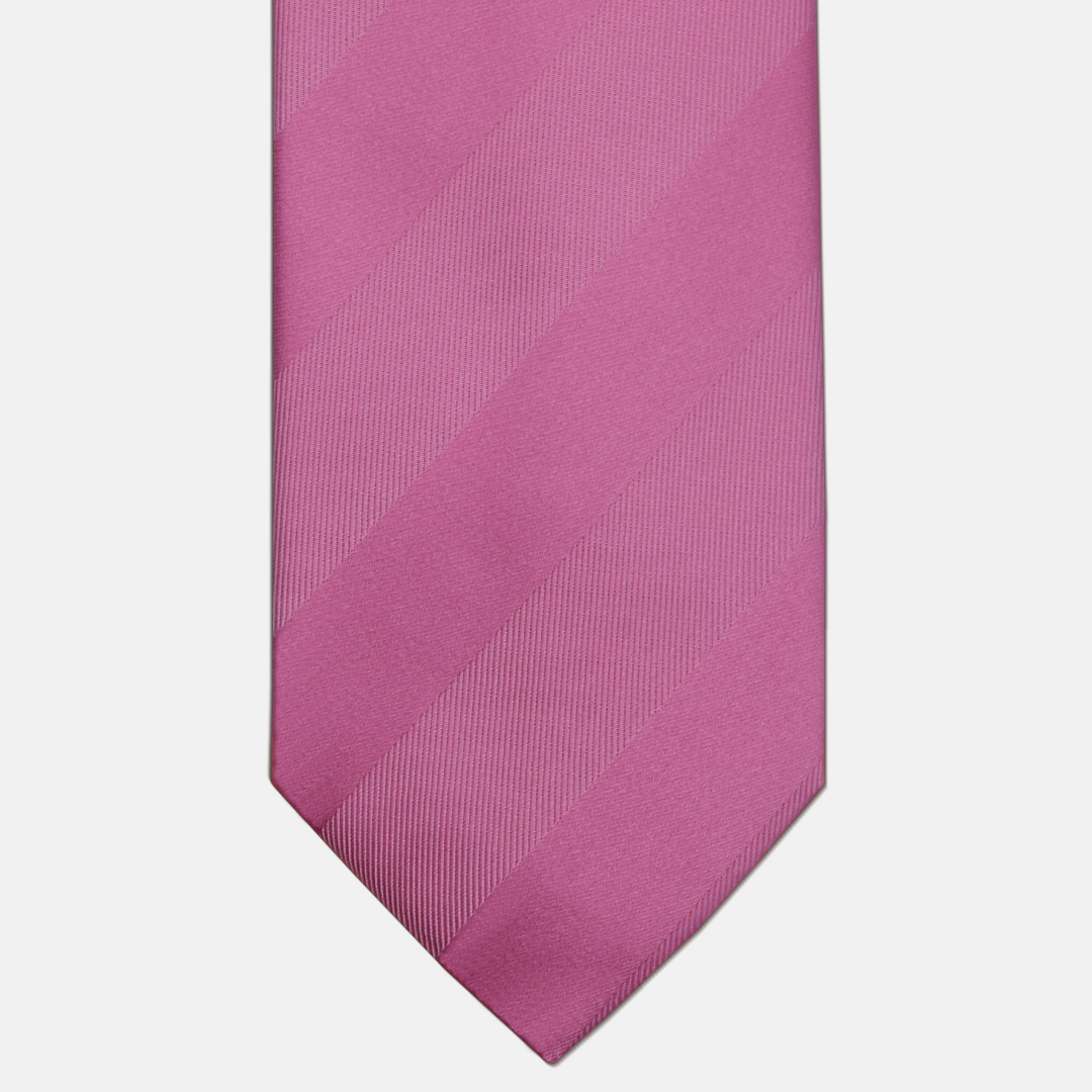 Regimental Silk Tie Pink Tone on Tone Pink TAL 541