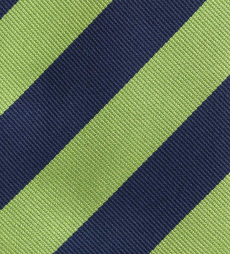 Regimental Blue Green Silk Tie TAL 515