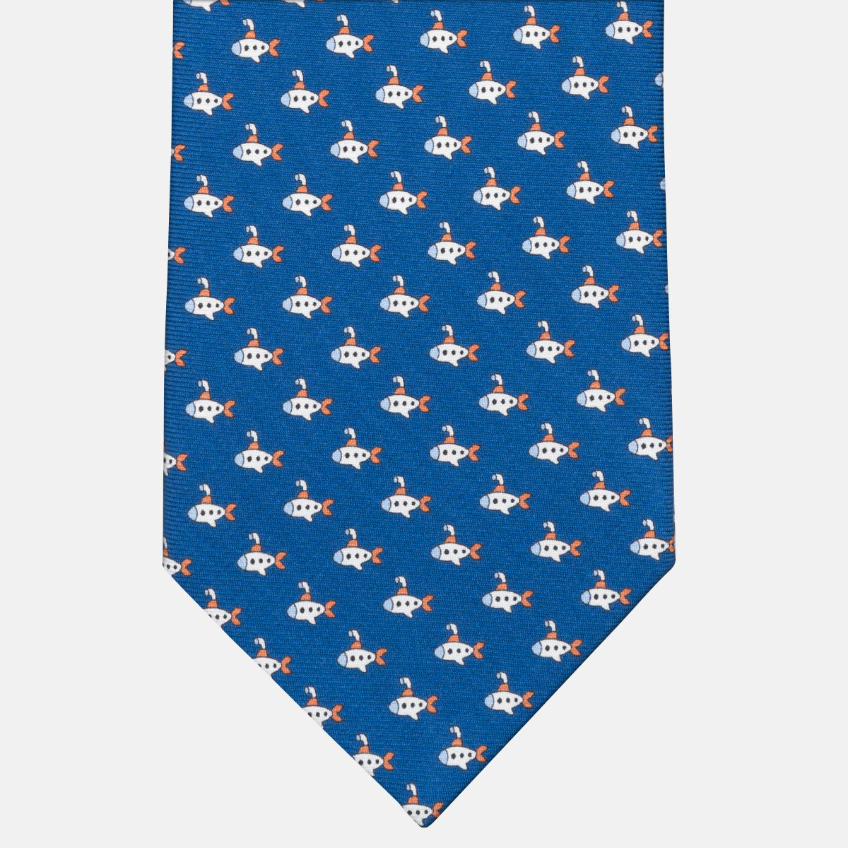 Three-Fold Silk Tie in Submarine Fantasy